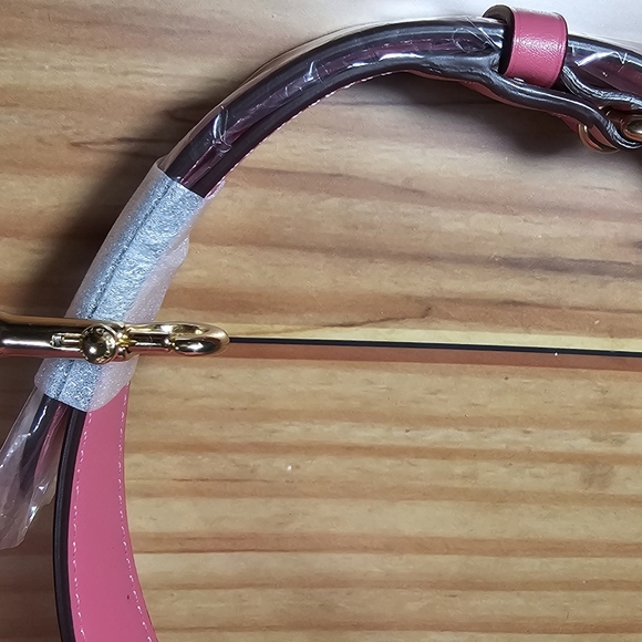 Coach Leather Purse George Saddle Bag Pretty in Pink Coach C3241 ~ NWT - Picture 8 of 16